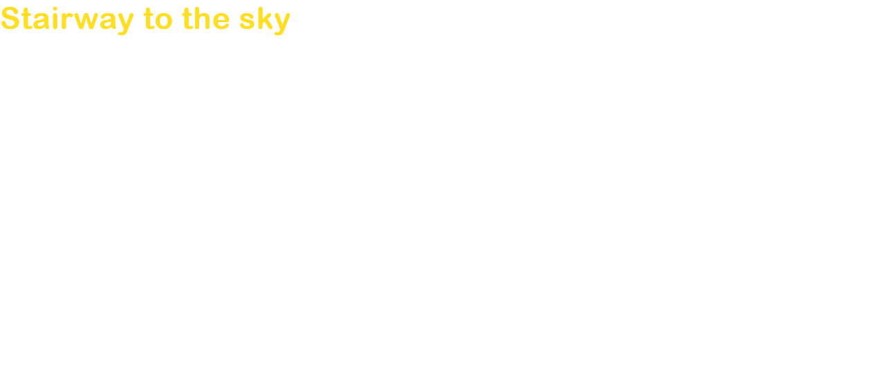 Stairway to the sky 
Jacob's version depicts Jack, a nice young boy who lives in poverty with his mother in a small cottage. One day, on his way to sell a cow, the familys last resort, the boy ends up trading the animal for a bunch of beans that magically