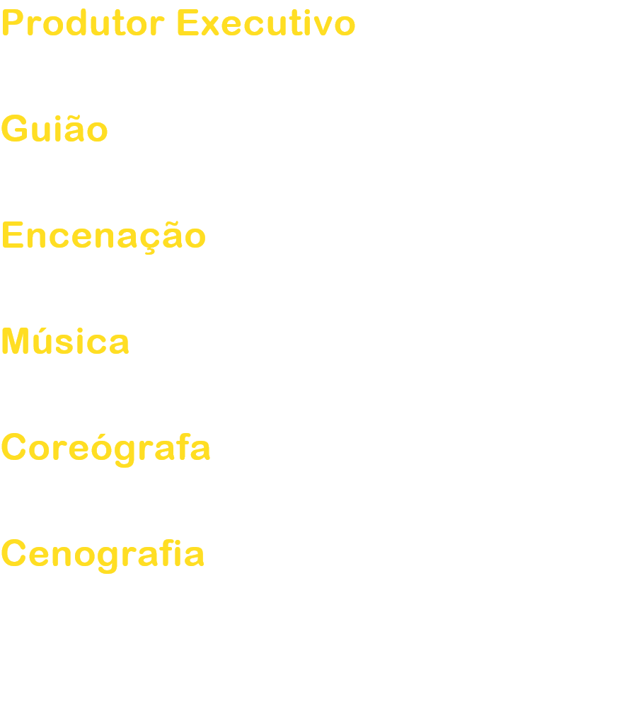 Produtor Executivo
Dono Ken

Guio
Iwamuro Ryo

Encenao
Dono Ken

Msica
Miyamoto Hajime

Coregrafa
Hamatani Minako

Cenografia
Magofuku Takehisa / 
Takahashi Ayako